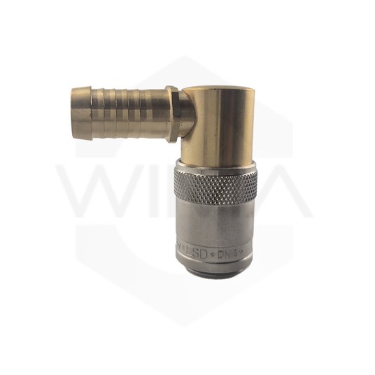 Gniazdo z tuleją do węża 13mm 90st -zdjęcie numer 1