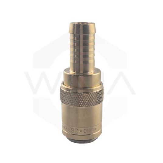 Gniazdo z tuleją do węża 13mm z zaworem -zdjęcie numer 1