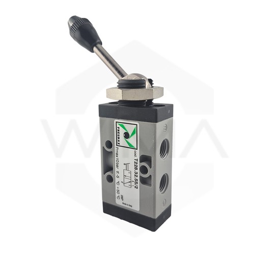 PX ROZDZIEL. 3/2 2-POZ. G1/8" DŹ.PION.W OSI-TECH -zdjęcie numer 1