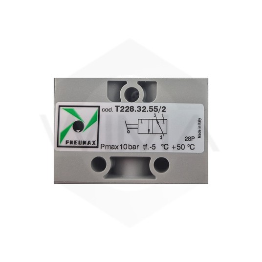 PX ROZDZIEL. 3/2 2-POZ. G1/8" DŹ.PION.W OSI-TECH -zdjęcie numer 3