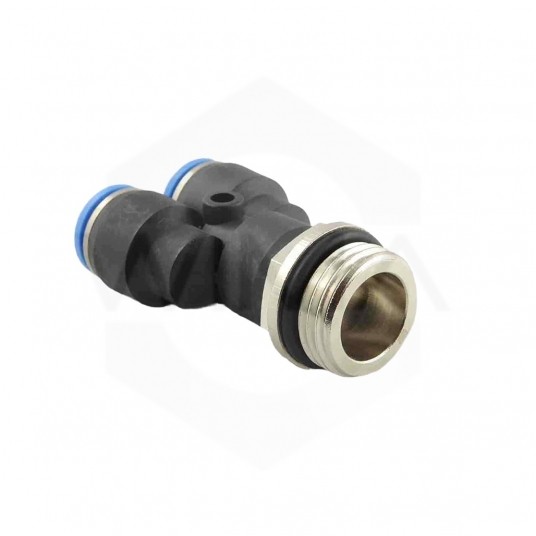 Trójnik wtykowy „Y” 8mm z gw. zew. 1/8" -zdjęcie numer 2