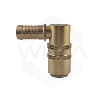 Gniazdo z tuleją do węża 13mm 90st z zaworem