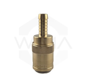 Gniazdo z tuleją do węża 9mm z zaworem