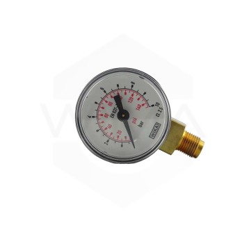 Manometr 0-10Bar D 1/4" D50mm PNEUMATYKA