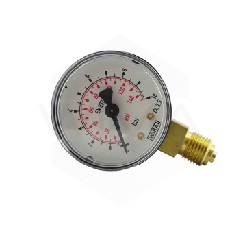 Manometr 0-10Bar D 1/8" D40mm PNEUMATYKA