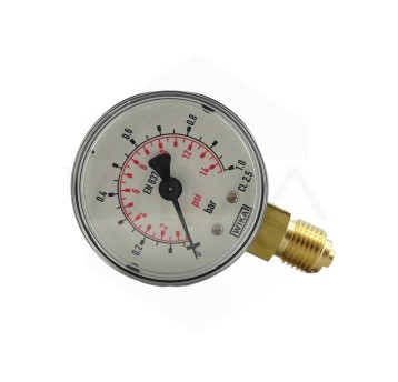 Manometr 0-1Bar D 1/4" D50mm PNEUMATYKA