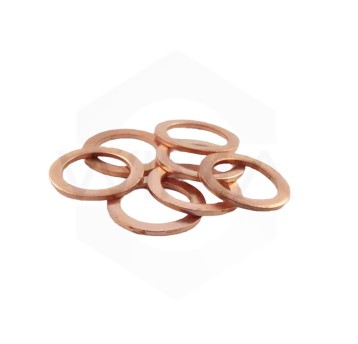 Podkładka miedziana 17x21,5x1,5