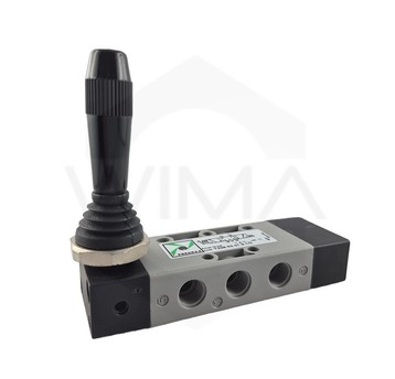 PX ZAWÓR G1/8",5/3 ŚRODEK ZAMK.TECHNO-DŹW.-SPRĘŻ
