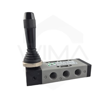 PX ZAWÓR G1/8", 5/3 ŚRODEK ZAMK. TECHNO-DŹWIGNIA