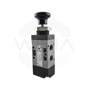 PX ZAWÓR MECH. 1/4" 3/2 CIĘGŁO 2 POZ. CZARNY