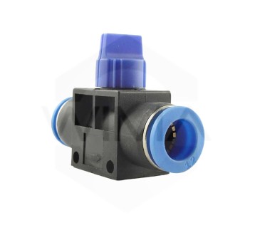 ZŁĄCZKA PROSTA Z ZAWOREM PLASTIK WTYKOWA PUC-10